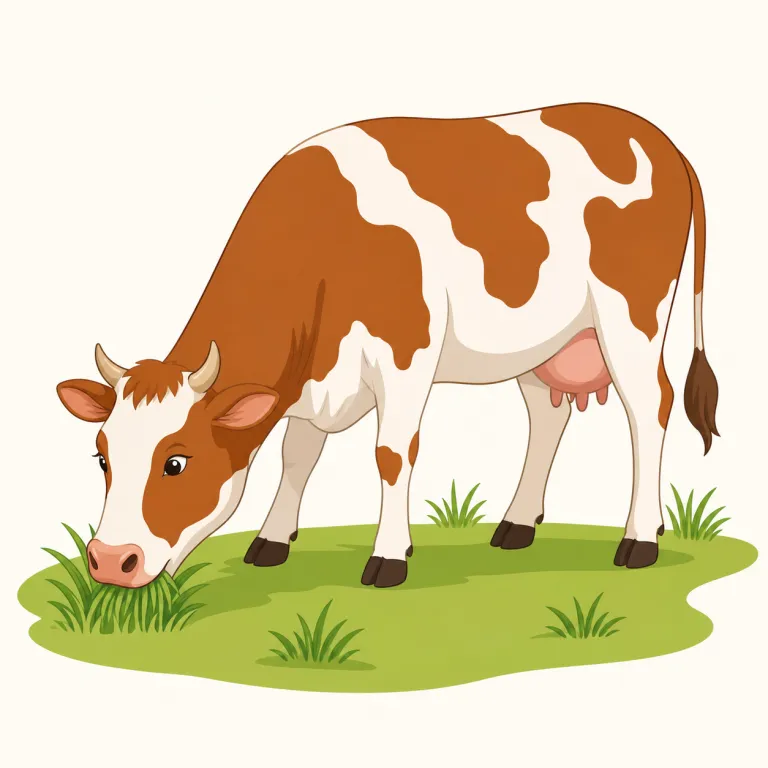 grazer（草食動物・名詞）の覚え方イラスト — まず動詞 graze「草を食べる・草をはむ」を押さえると覚えやすいです