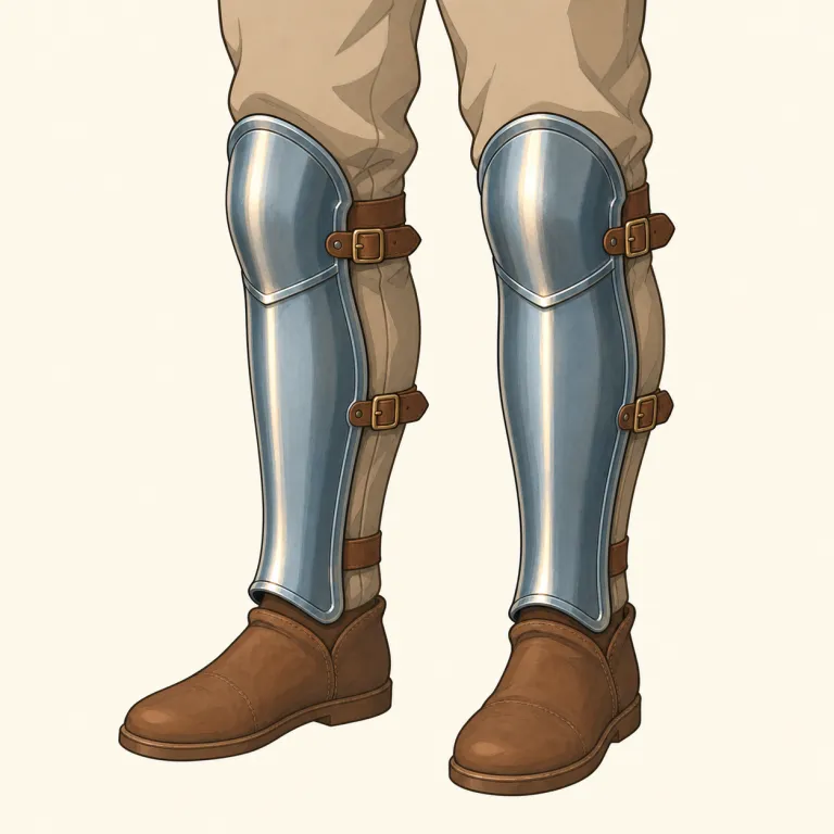 greaves（すね当て・名詞）の覚え方イラスト — まず「防具の複数形っぽい -s」に反応できるようにする