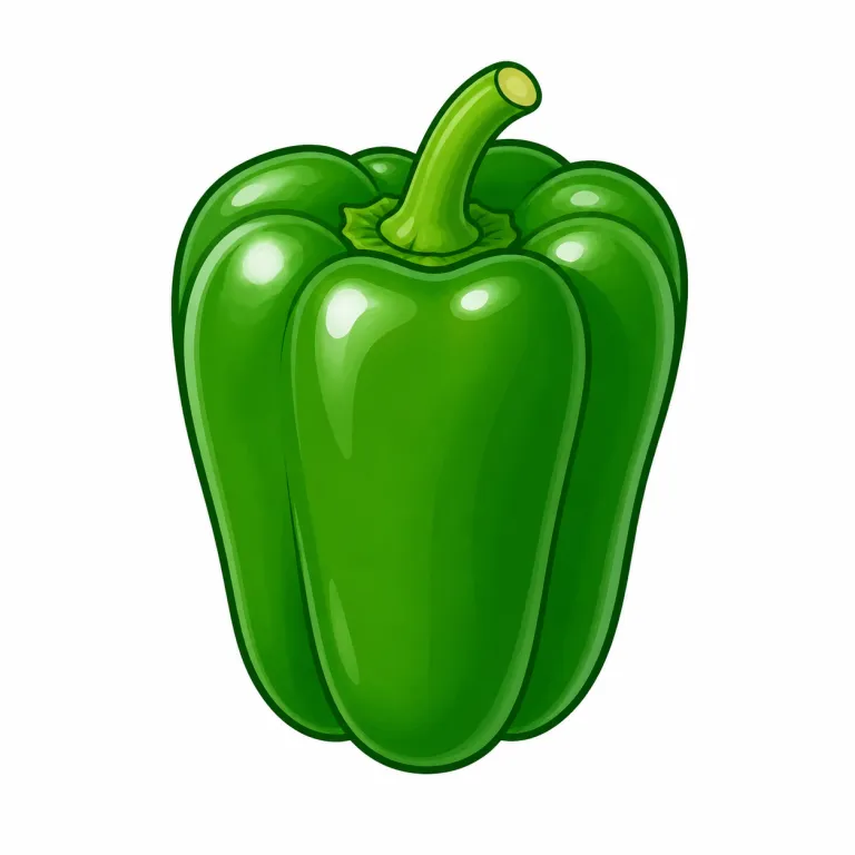 green pepper（ピーマン・noun）の覚え方イラスト