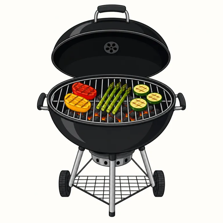 grill（グリル・名詞）の覚え方イラスト — 名詞の grill は「焼く動作」より、場所やメニュー名として見分けるのがこつです