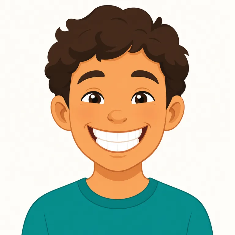 grin（歯を見せてにっこり笑う・動詞）の覚え方イラスト — grin は、感情がこぼれて口が横に広がる動きを思い浮かべると覚えやすいです