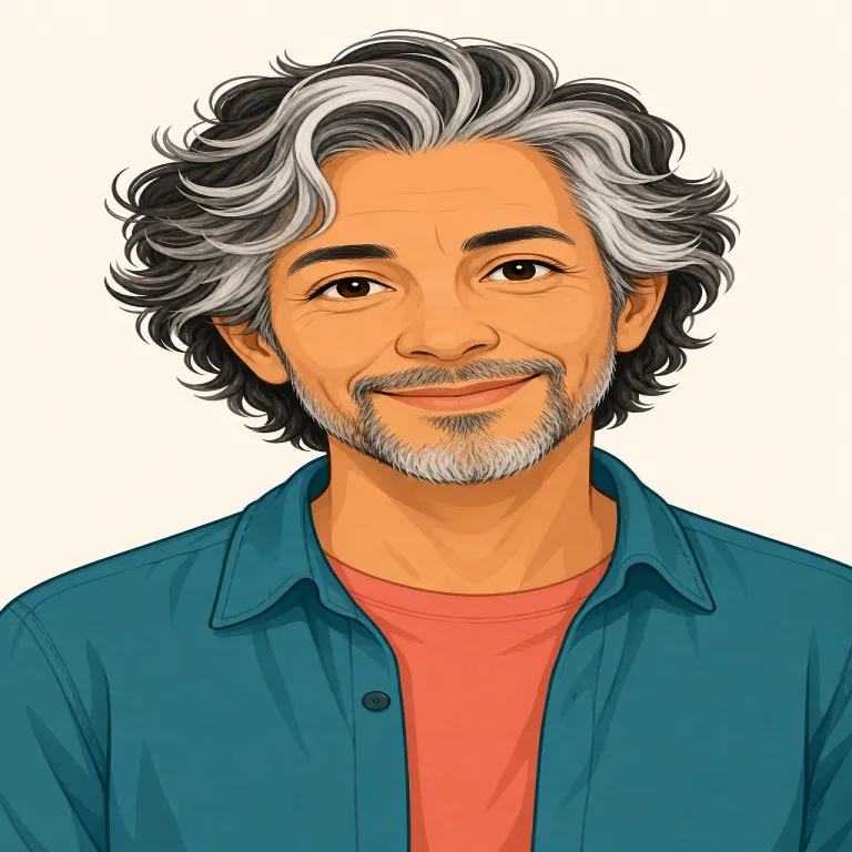 grizzled（白髪交じりの・形容詞）の覚え方イラスト — grizzled は「gray が混ざった、年季の入った見た目」で覚えると残りやすい