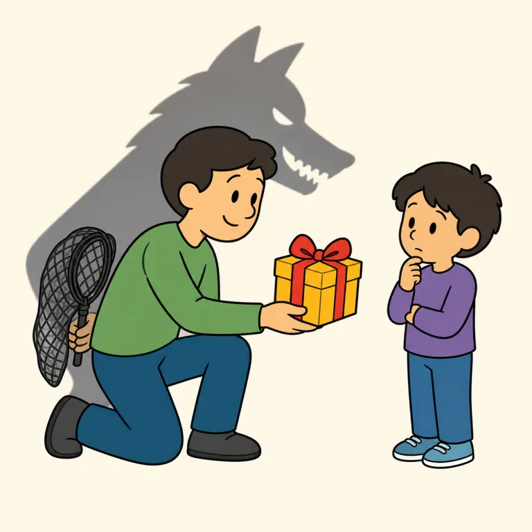 grooming（性的懐柔、手なずけ・noun）の覚え方イラスト