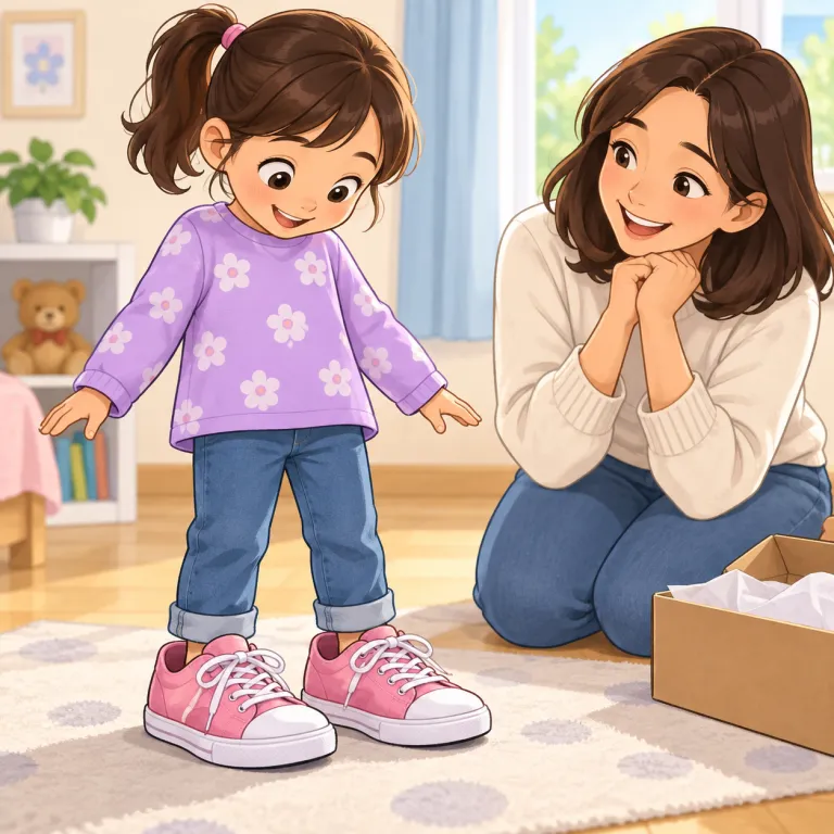 grow into（成長して合う・phrasal_verb）の覚え方イラスト