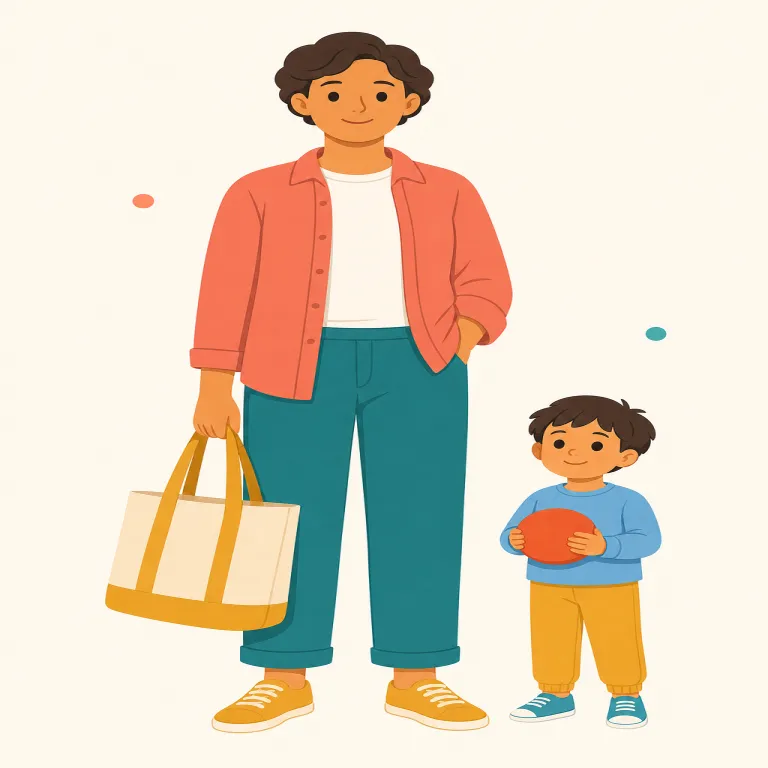 grown-up（大人・名詞）の覚え方イラスト — grow up（成長して大人になる）の過去分詞 grown に由来し、「成長し終えた人」から名詞の「大人」になると捉えると覚えやすい