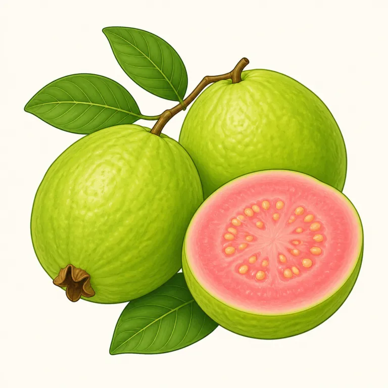 guava（グアバ・名詞）の覚え方イラスト