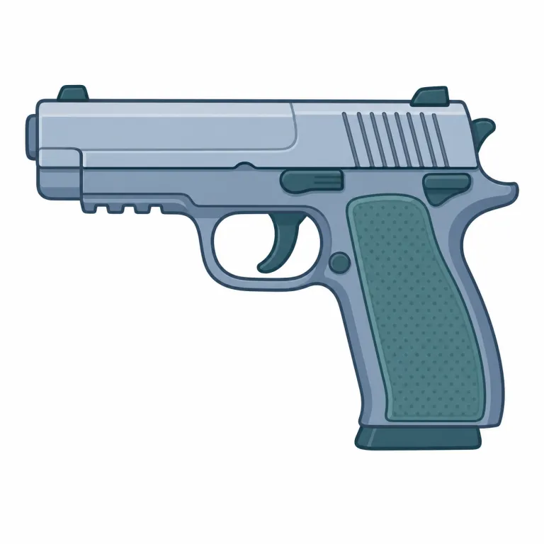 gun（銃・名詞）の覚え方イラスト — gun はまず「弾を撃つ道具」の基本語として固定すると覚えやすいです