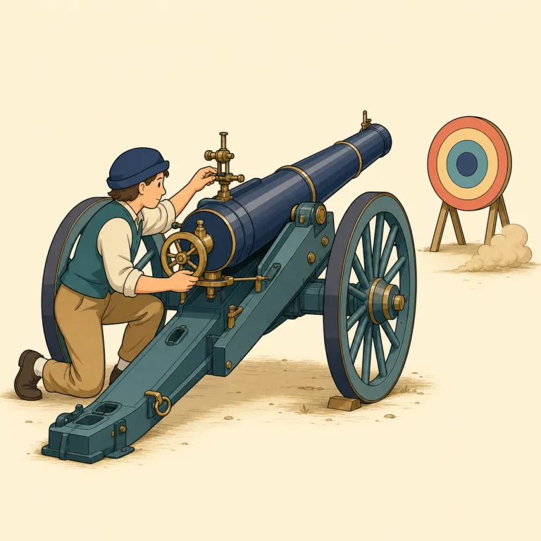 gunnery（砲術・名詞）の覚え方イラスト — gun が分かれば核はすぐ見える語