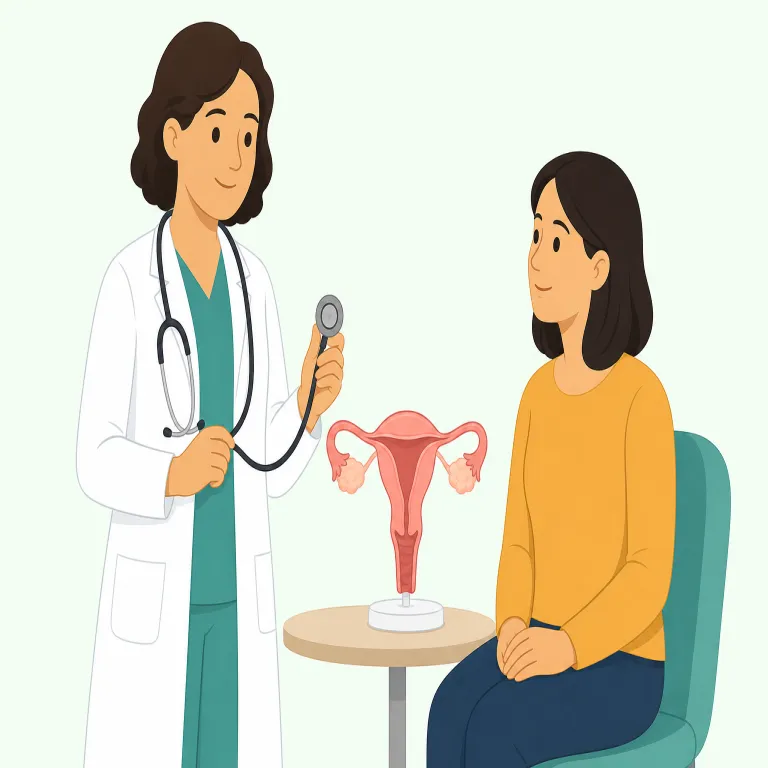 gynecologist（婦人科医・名詞）の覚え方イラスト — `-logist` は biology や psychologist などと同じで「その分野の専門家」