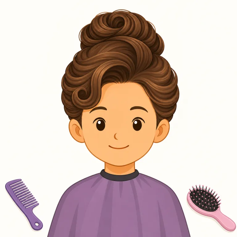 hairdo（髪型・名詞）の覚え方イラスト — hair が「髪」、do が会話で「髪や化粧をする・整える」の feel を持つと考えると覚えやすい