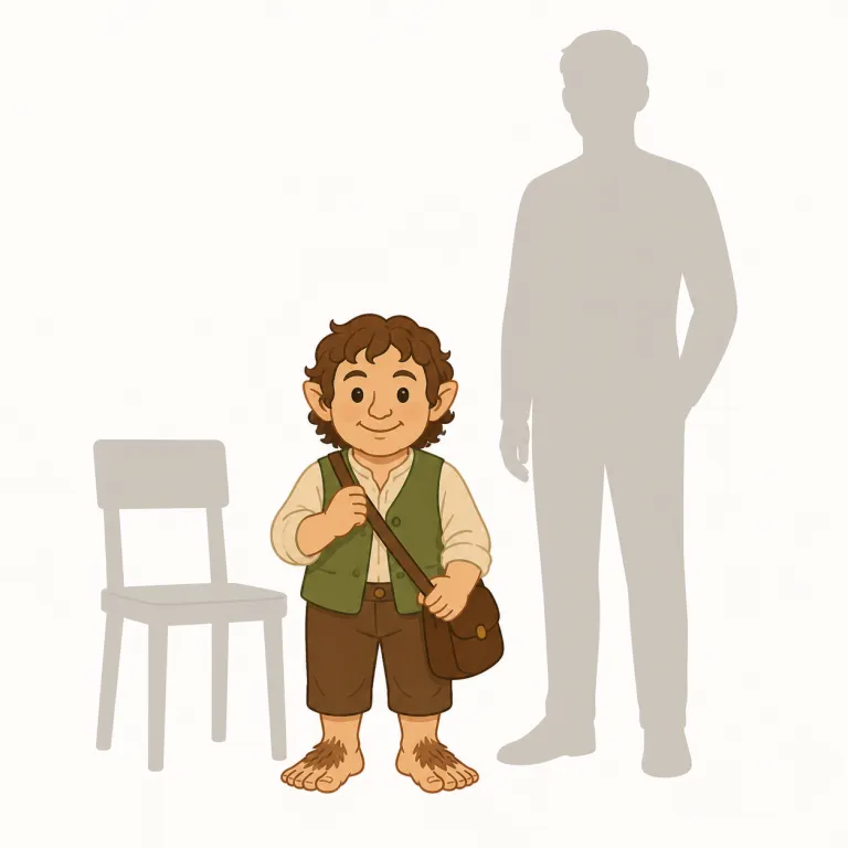 halfling（ハーフリング（種族）・名詞）の覚え方イラスト — half「半分」と -ling「小さいもの・若いもの」を合わせた形から、まず「小柄な存在」というイメージを作ります