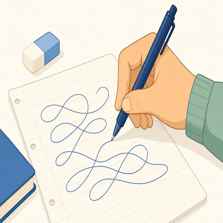 handwritingの覚え方イラスト