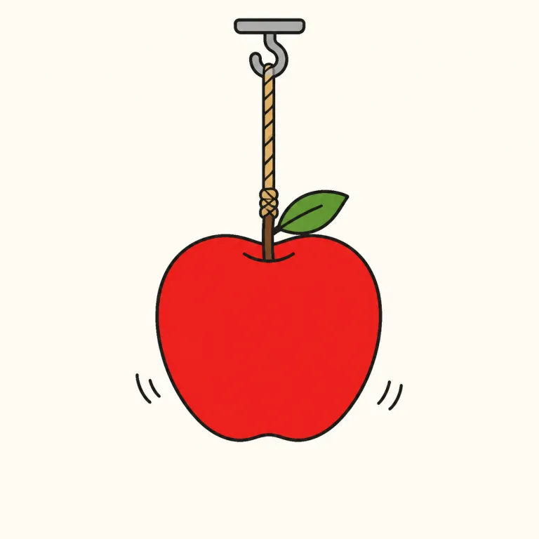 hang（ぶら下がる・verb）の覚え方イラスト