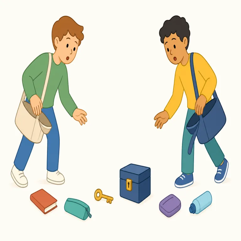 happenstance（偶然・名詞）の覚え方イラスト — happen が見えたら、まず「何かが起こる」が核だと押さえると覚えやすいです