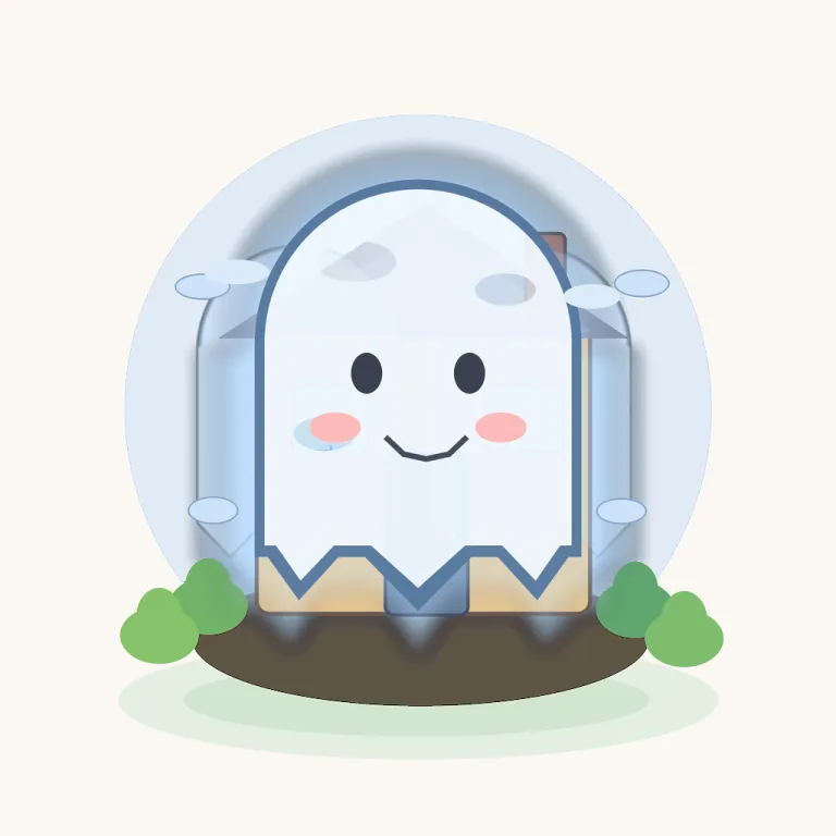 haunt（出没する・動詞）の覚え方イラスト — haunt は「一度来る」ではなく、同じ場所や心に何度も戻って居座る動きで覚えます
