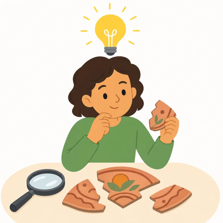 have a clue（分かる・イディオム）の覚え方イラスト — clue は「手がかり」