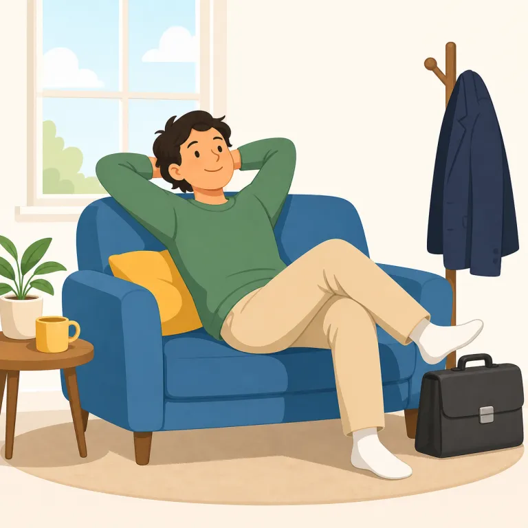 have off（休みである・句動詞）の覚え方イラスト — have は「持つ」だけでなく、予定や状態を「抱えている」と考えると理解しやすい動詞です