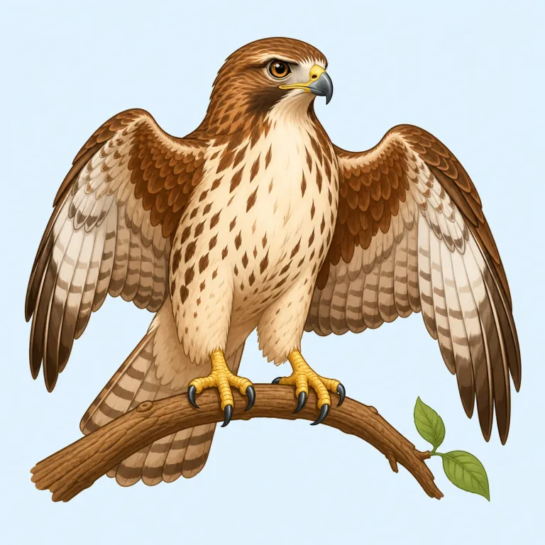 hawk（タカ・noun）の覚え方イラスト