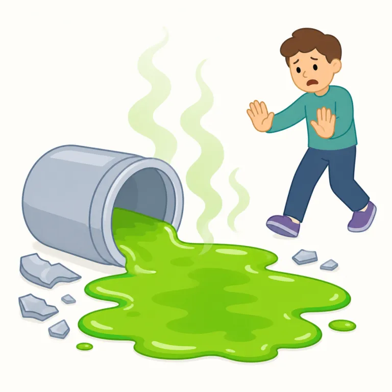 hazardous（危険な・形容詞）の覚え方イラスト — hazardous は hazard「危険要因・事故のもと」+ -ous「〜を持つ」と考えると、「危険を含んでいる」と整理できます