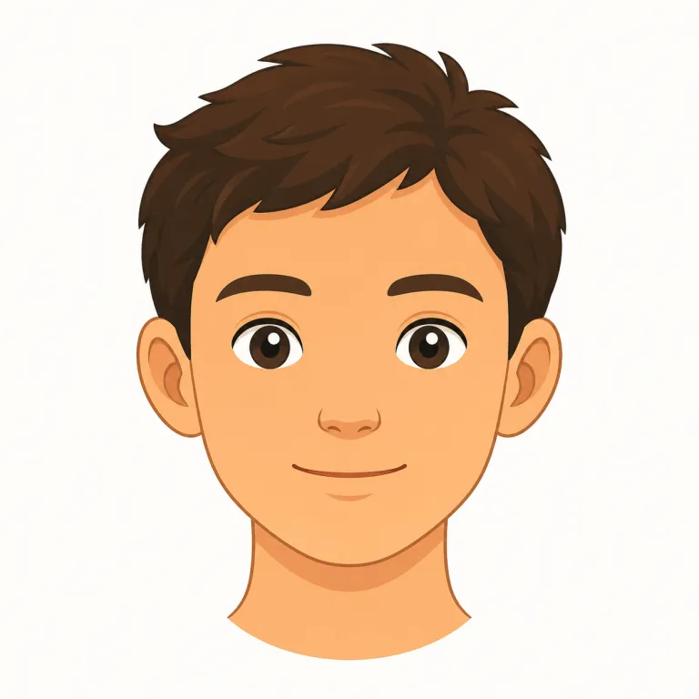head（頭・名詞）の覚え方イラスト — face は顔、hair は髪、brain は脳に焦点がありますが、head はそれらをまとめた外側の「頭部」全体です