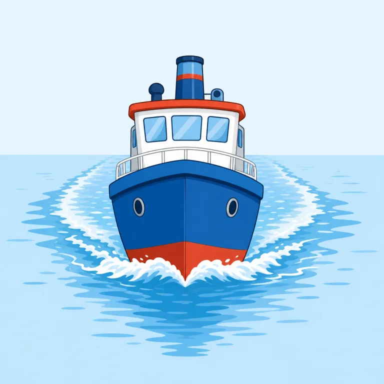headway（船の進行・noun）の覚え方イラスト