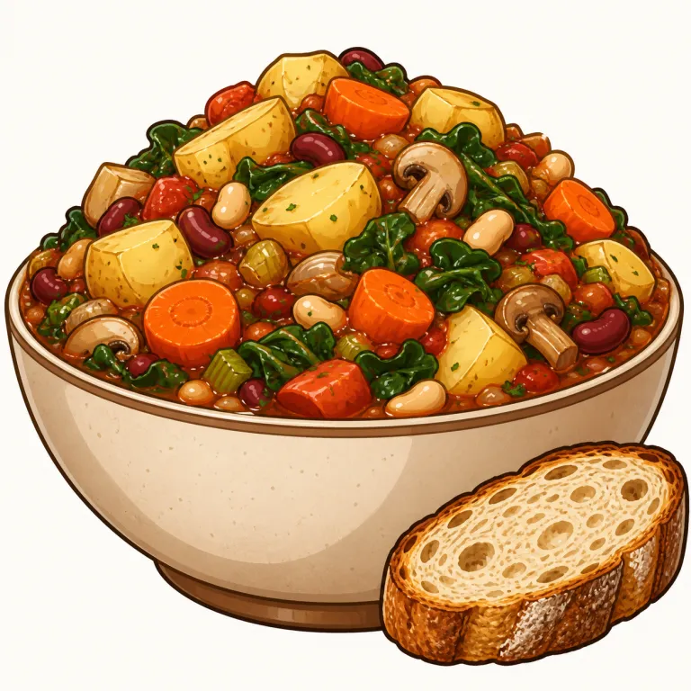 hearty（たっぷりした・adjective）の覚え方イラスト