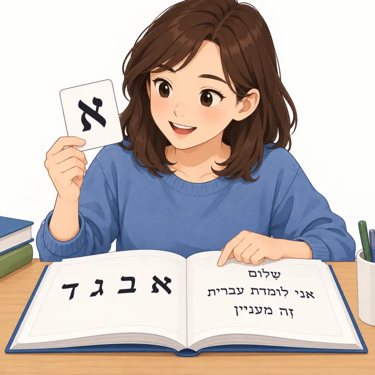 hebrew（ヘブライ語の・adjective）の覚え方イラスト