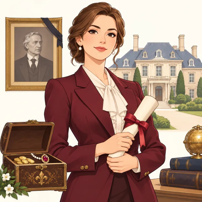 heiress（相続人・noun）の覚え方イラスト