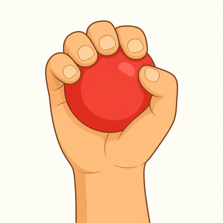 held（握った・動詞）の覚え方イラスト — この held は hold の過去形として、手や腕で何かを「握った・持っていた」という意味に注目します