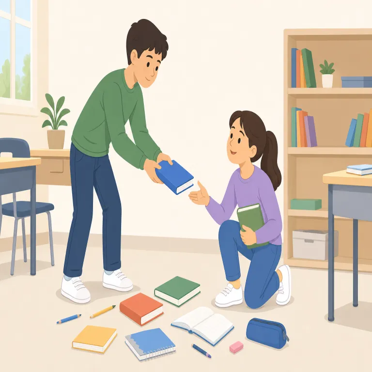 helpful（役に立つ、親切な・形容詞）の覚え方イラスト — まず help が見えれば核は「助けになる」です