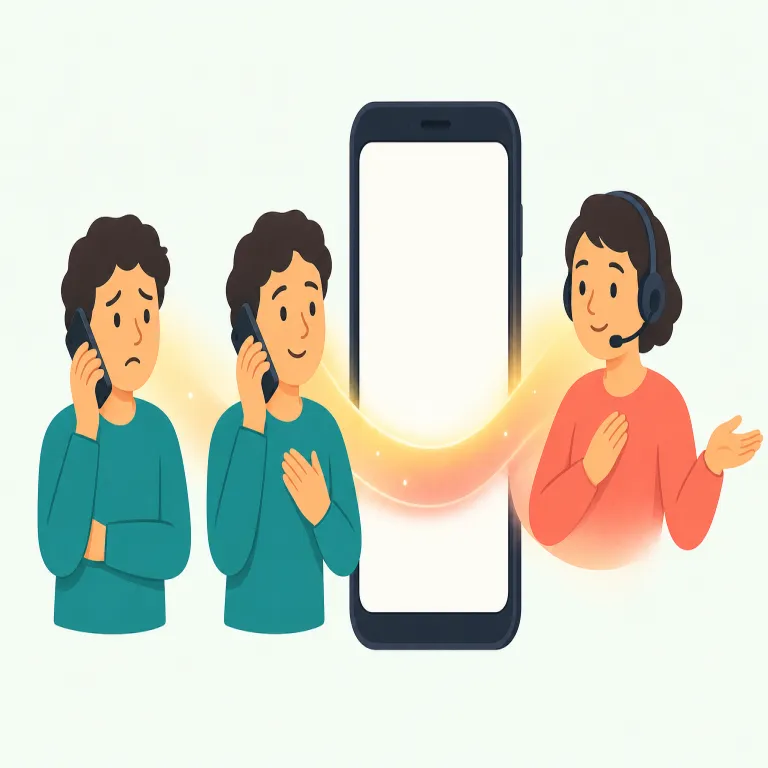 helpline（相談窓口・名詞）の覚え方イラスト — help「助け」＋line「電話回線」と分解し、「助けにつながる専用回線＝相談窓口」と覚えると定着しやすい語です