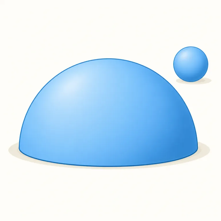 hemispherical（半球状の・形容詞）の覚え方イラスト — hemisphere（半球）を知っていれば、その形容詞版だと考えると覚えやすいです