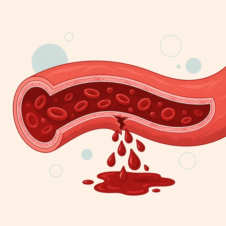 hemorrhagic（出血性の・形容詞）の覚え方イラスト — hemo-/hema- を見たらまず blood を連想すると覚えやすい