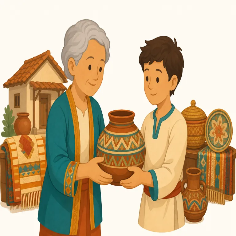 heritage（伝統・noun）の覚え方イラスト