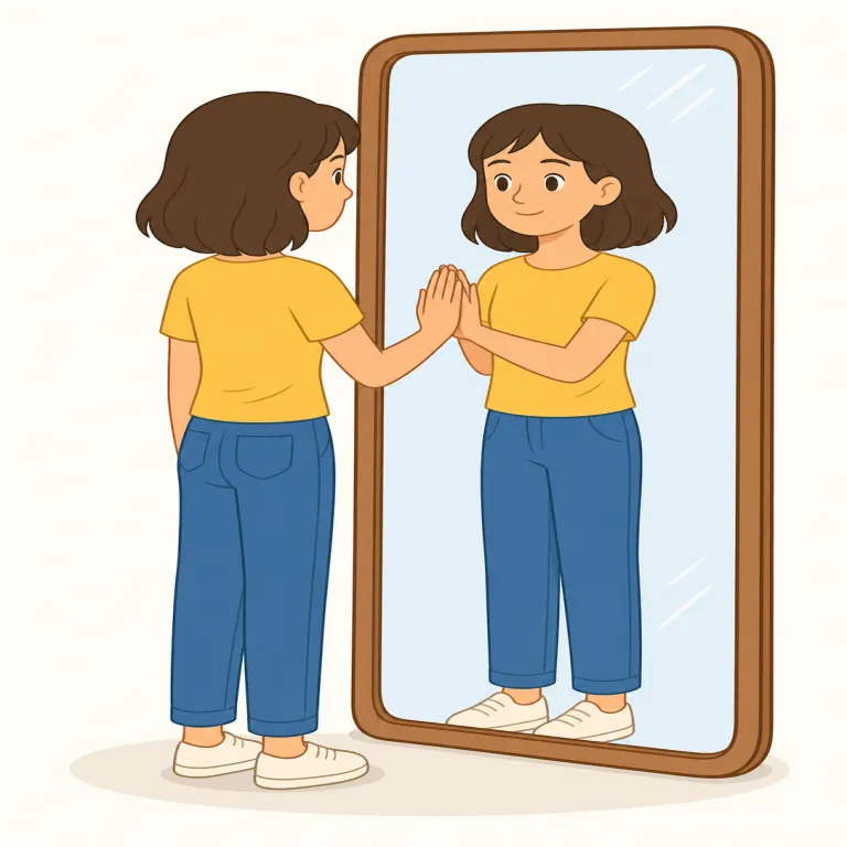 herself（彼女自身・代名詞）の覚え方イラスト — まず her＋self で「彼女＋自身」と分けると覚えやすいです