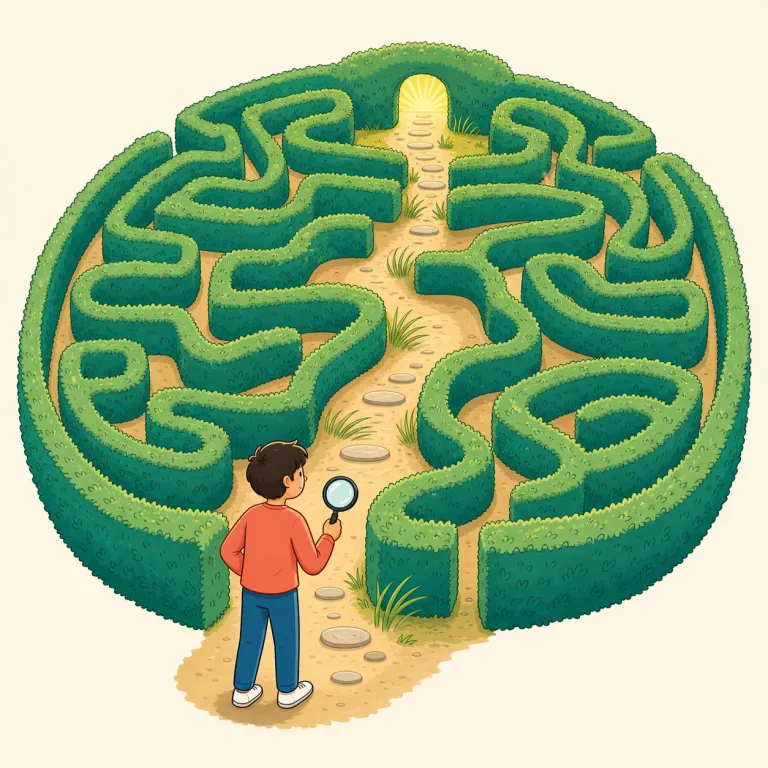 heuristic（経験則に基づく、発見的な・形容詞）の覚え方イラスト — heuristic は、厳密に最適解を出す algorithm と対比で覚えると残ります
