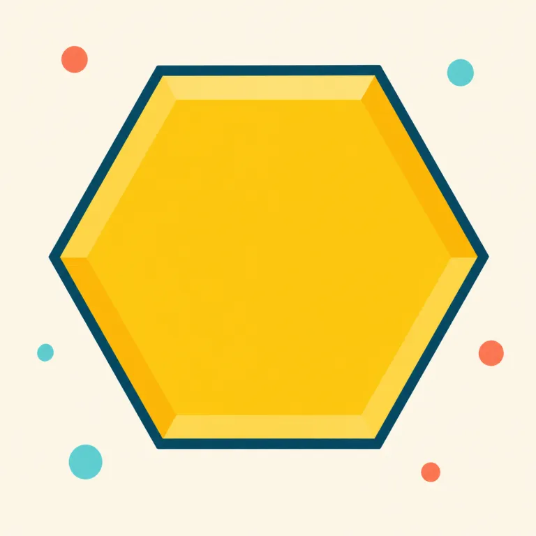 hexagon（六角形・名詞）の覚え方イラスト — hexagon は、まず知っている語に分けて覚えると定着しやすいです