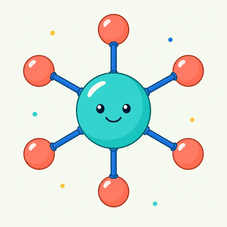 hexavalent（六価・形容詞）の覚え方イラスト — hexa- は hexagon（六角形）の hex と同じで「6」を示すと押さえると入りやすいです