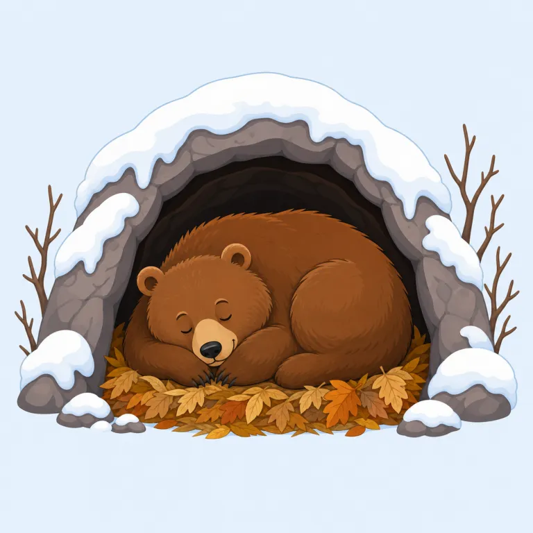 hibernation（冬眠・名詞）の覚え方イラスト — まず hibernate をセットで覚えると定着しやすいです
