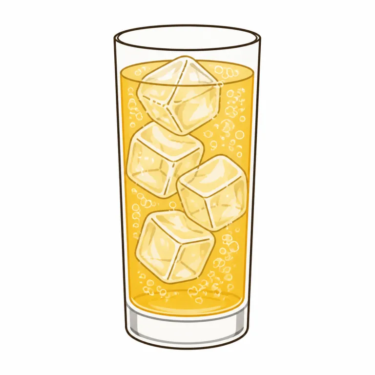 highball（ハイボール・noun）の覚え方イラスト