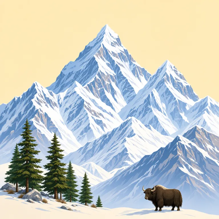 himalayan（ヒマラヤの・形容詞）の覚え方イラスト — 固有名詞 Himalaya に形容詞化の -an が付いた形と見ると覚えやすいです