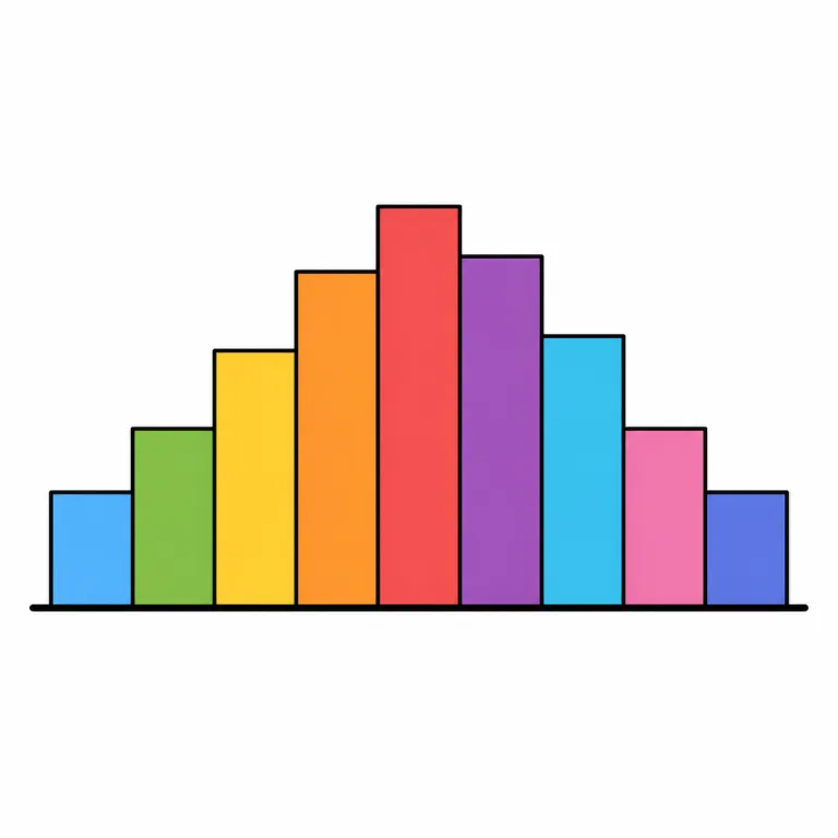 histogram（ヒストグラム・noun）の覚え方イラスト