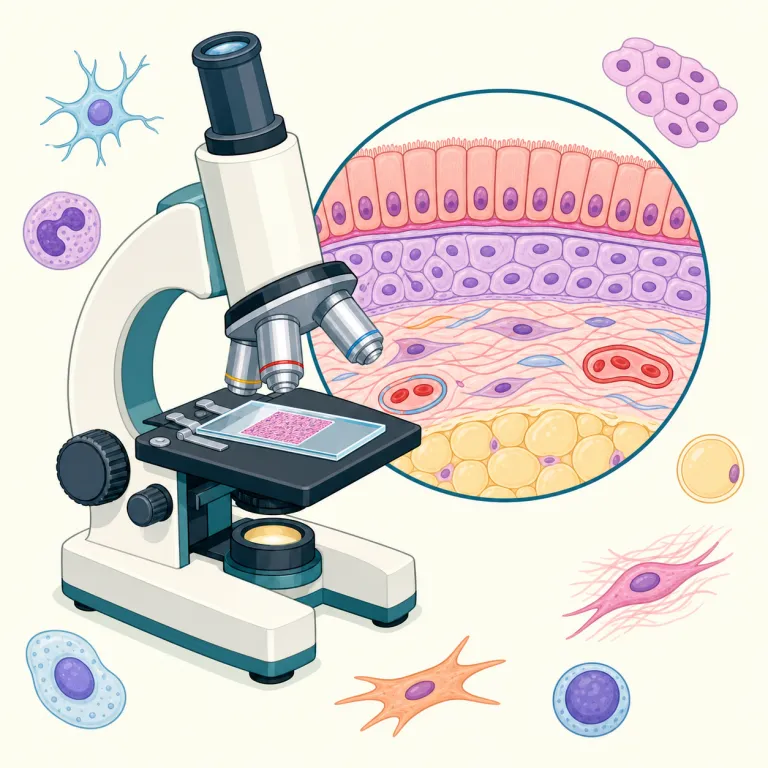 histological（組織学的・形容詞）の覚え方イラスト — まず histology を1語で押さえるのが近道です