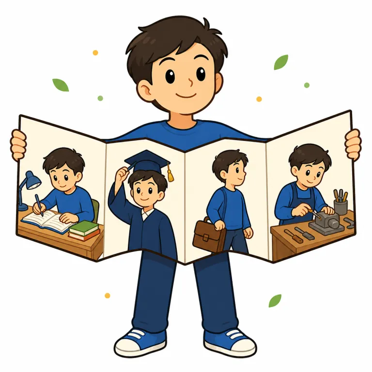 history（履歴、経歴・noun）の覚え方イラスト
