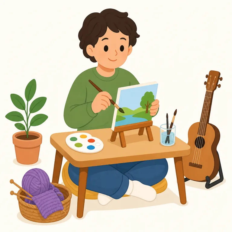 hobby（趣味・名詞）の覚え方イラスト — hobby は「仕事ではなく、自分が楽しみで続けるもの」と押さえると定着しやすい語です