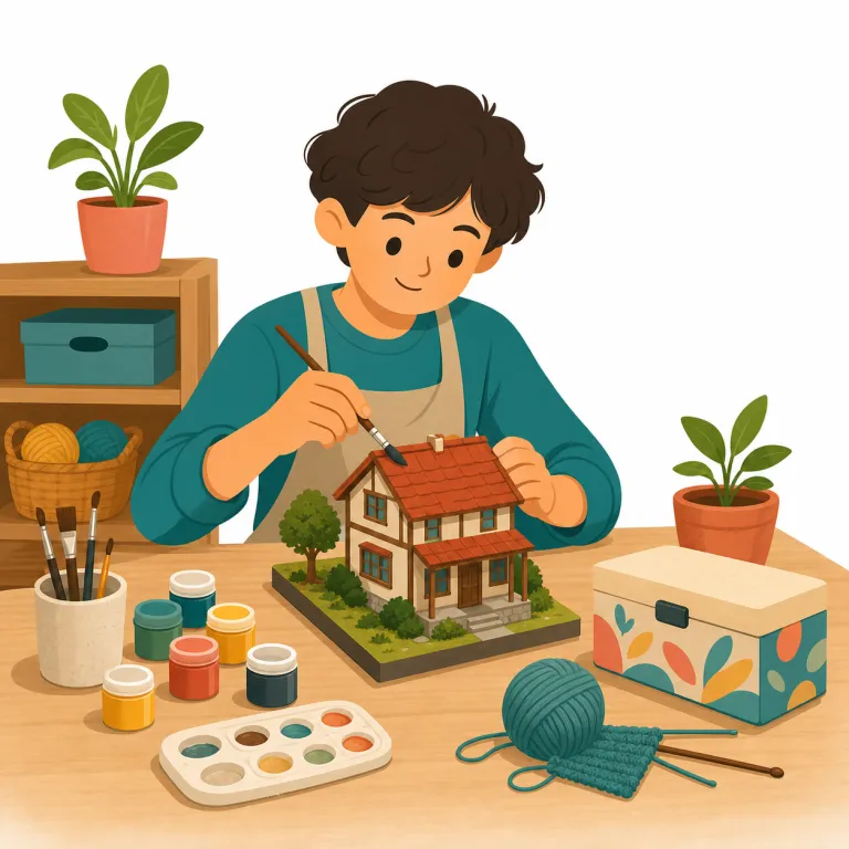 hobbyist（趣味人・名詞）の覚え方イラスト — hobby + -ist で「趣味に打ち込む人」