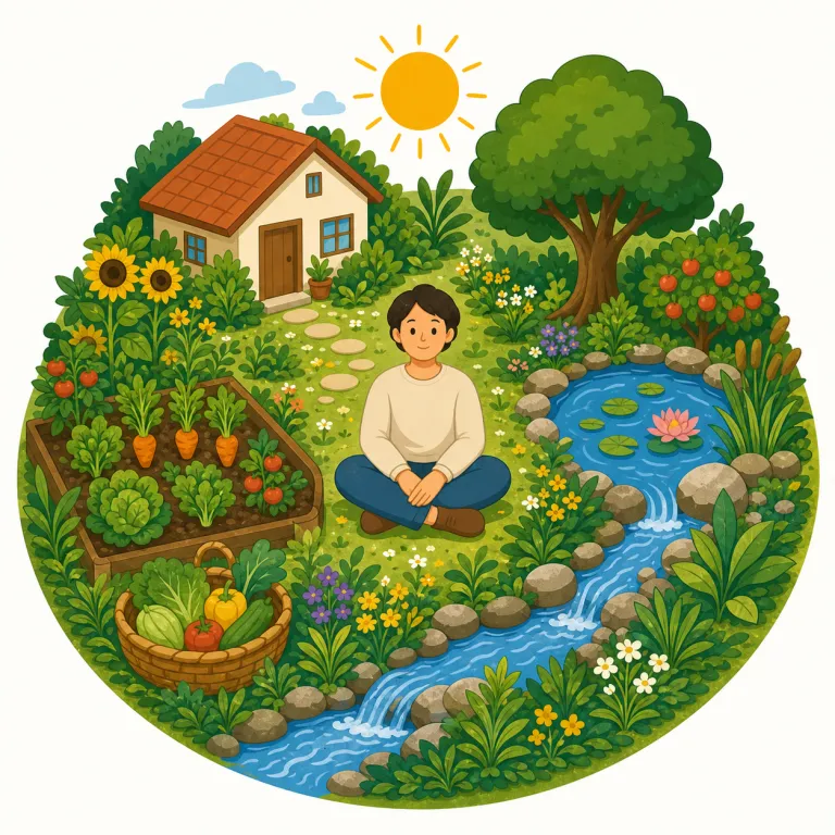 holistic（全体的な・形容詞）の覚え方イラスト — holistic は「全体的な」、つまり個々の部分を別々に見るのではなく、まとまりとして捉える意味です