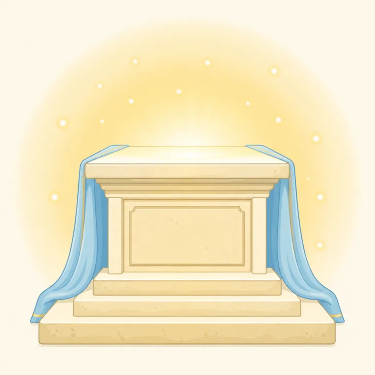 holy（神聖な・形容詞）の覚え方イラスト — holy は God, church, prayer, Bible など“信仰の中心”にある語と一緒に覚えると定着しやすいです