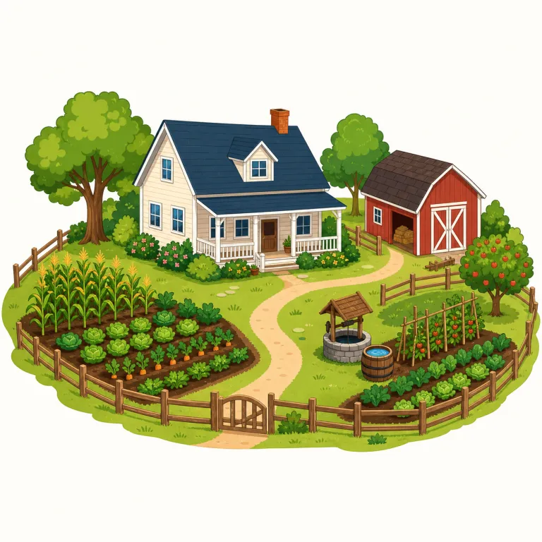 homestead（農家屋敷、自営農地・名詞）の覚え方イラスト — `home` が見えたらまず「住む場所」を起点に考える
