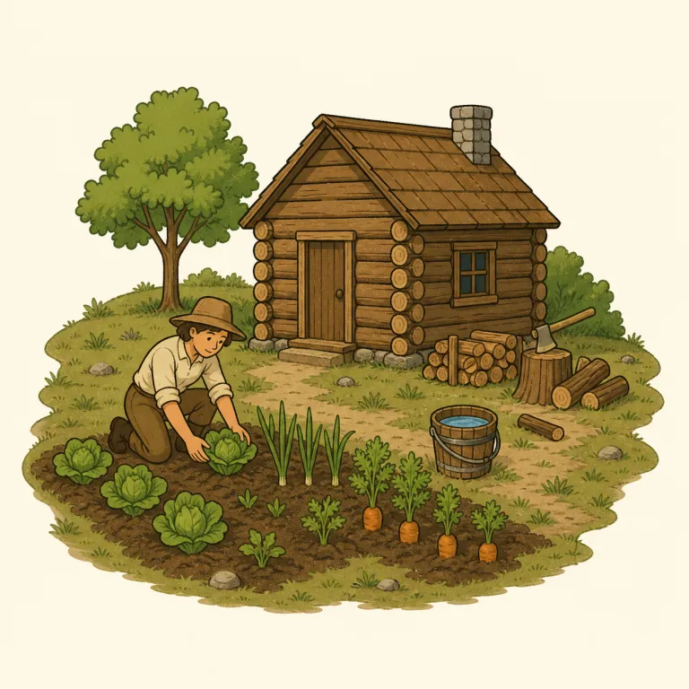 homesteading（未開拓地での開拓生活・名詞）の覚え方イラスト — まず homestead をひとかたまりで覚えるのが近道です